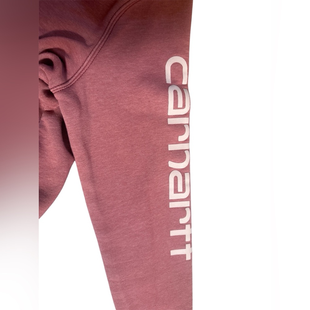 Carhartt Faded Rose Tint Midweight pullover Hoodie Sweatshirt Medium - Picture 5 of 9